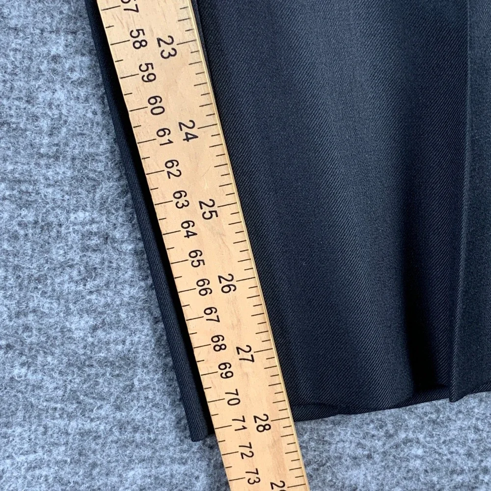 Isaia Napoli Dress Pants Men 30x29 Black Side Straps Trousers Silk Old Money